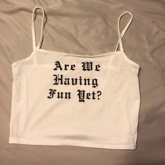 Tops - Are we having fun yet Crop Top